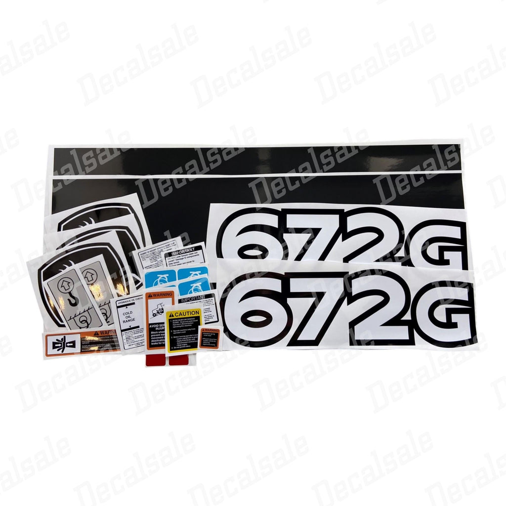 Decal Set for John Deere 672G Grader Vinyl Sticker