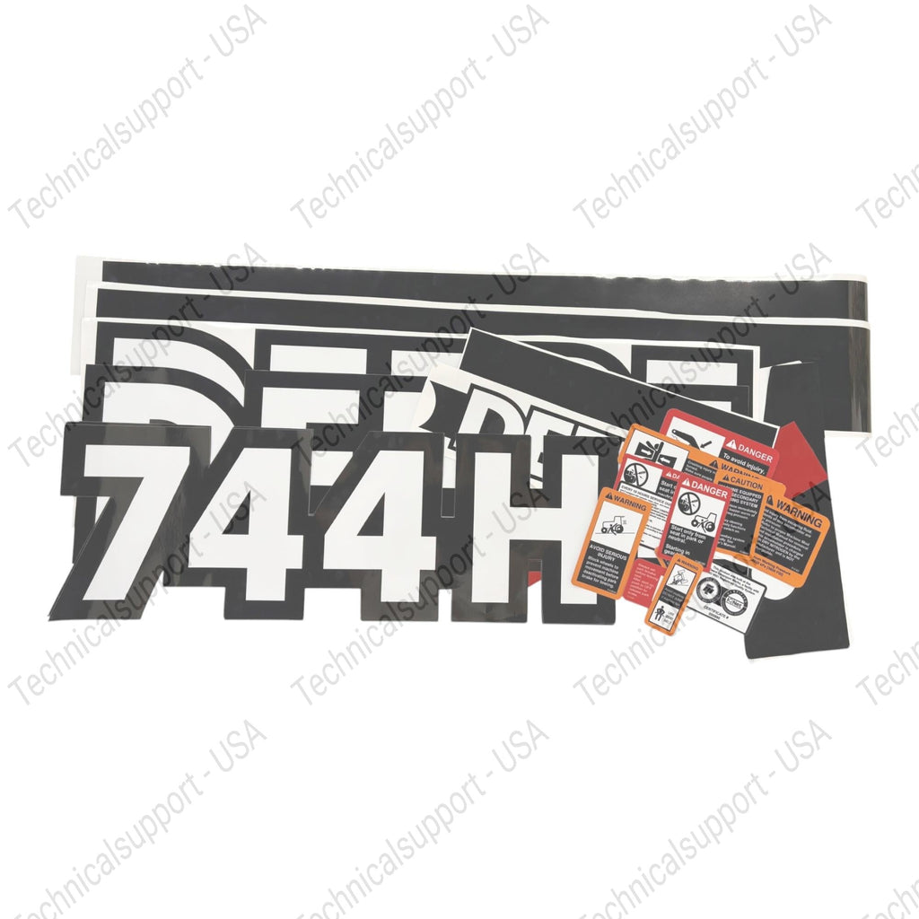 Decal Set for John Deere 744H Loader Vinyl Sticker