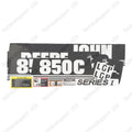 Laminated External Decal Set for John Deere 850C Bulldozer Vinyl Label Sticker Series 1