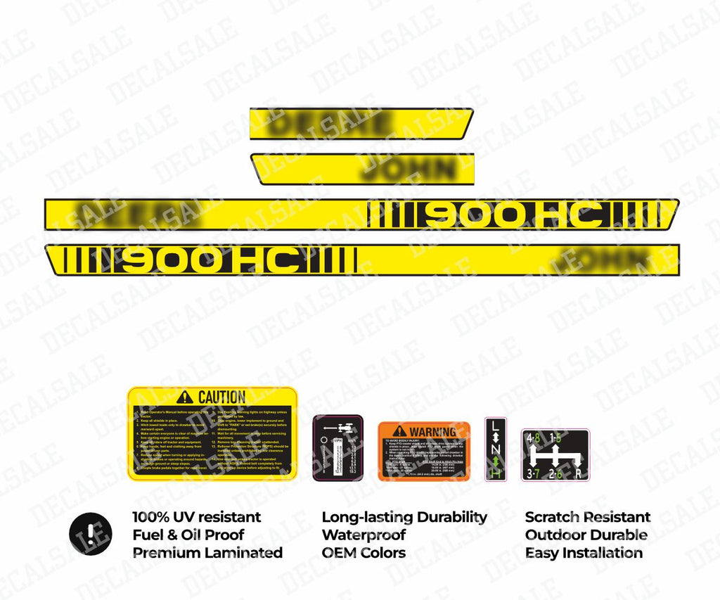 900HC tractor decal kit for John Deere