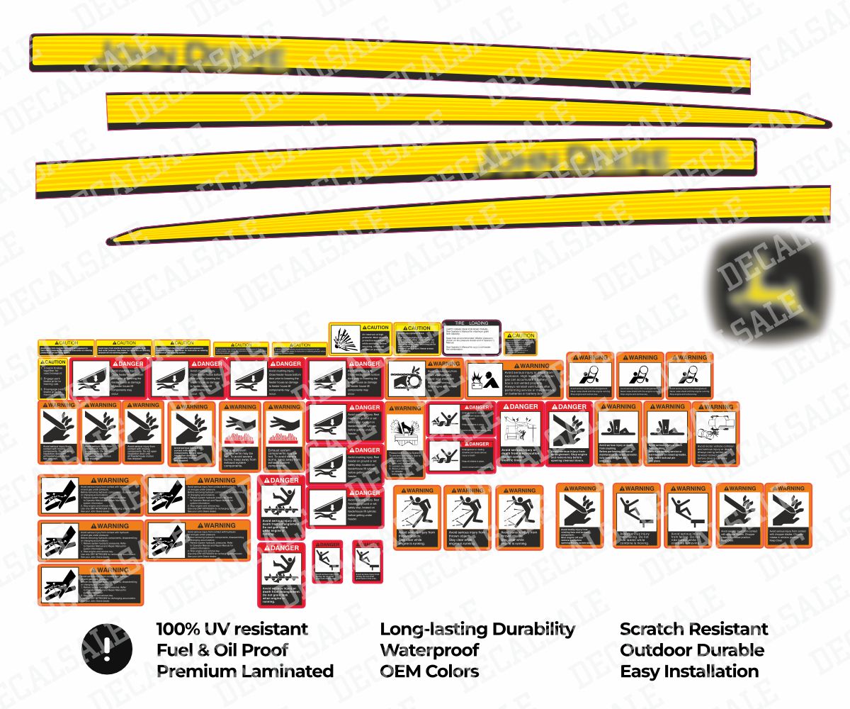 Combine S780 Decal Set for John Deere 4-Layer Vinyl