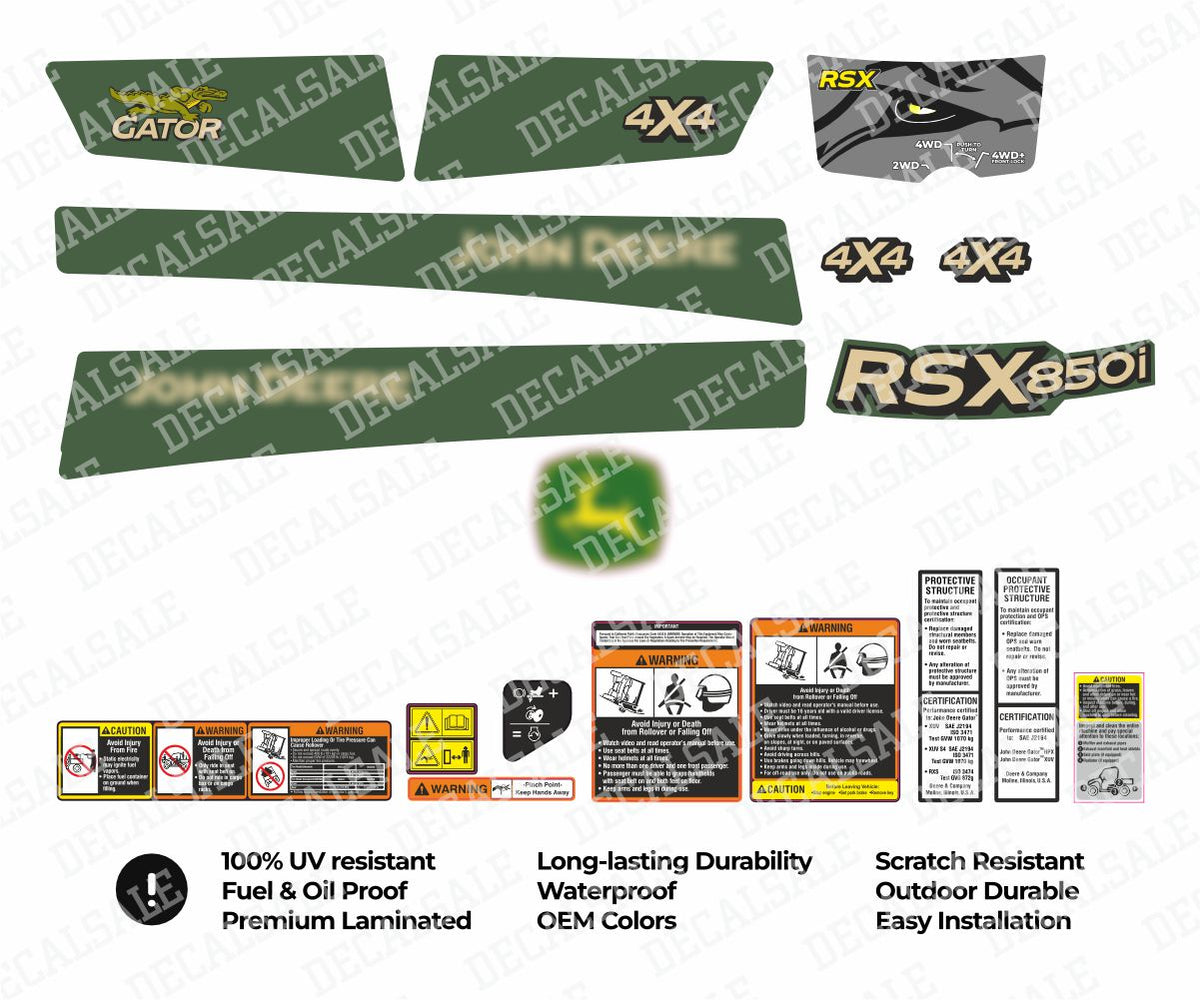 Gator RSX850i Sport Decal Kit for John Deere Heavy Duty