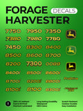 Premium Vinyl Laminated 4 layer Decal Kit for John Deere 6810 Forage Harvester
