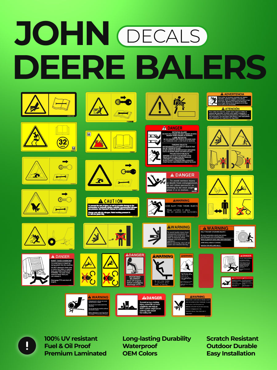 Decal Set for John Deere 450M Baler