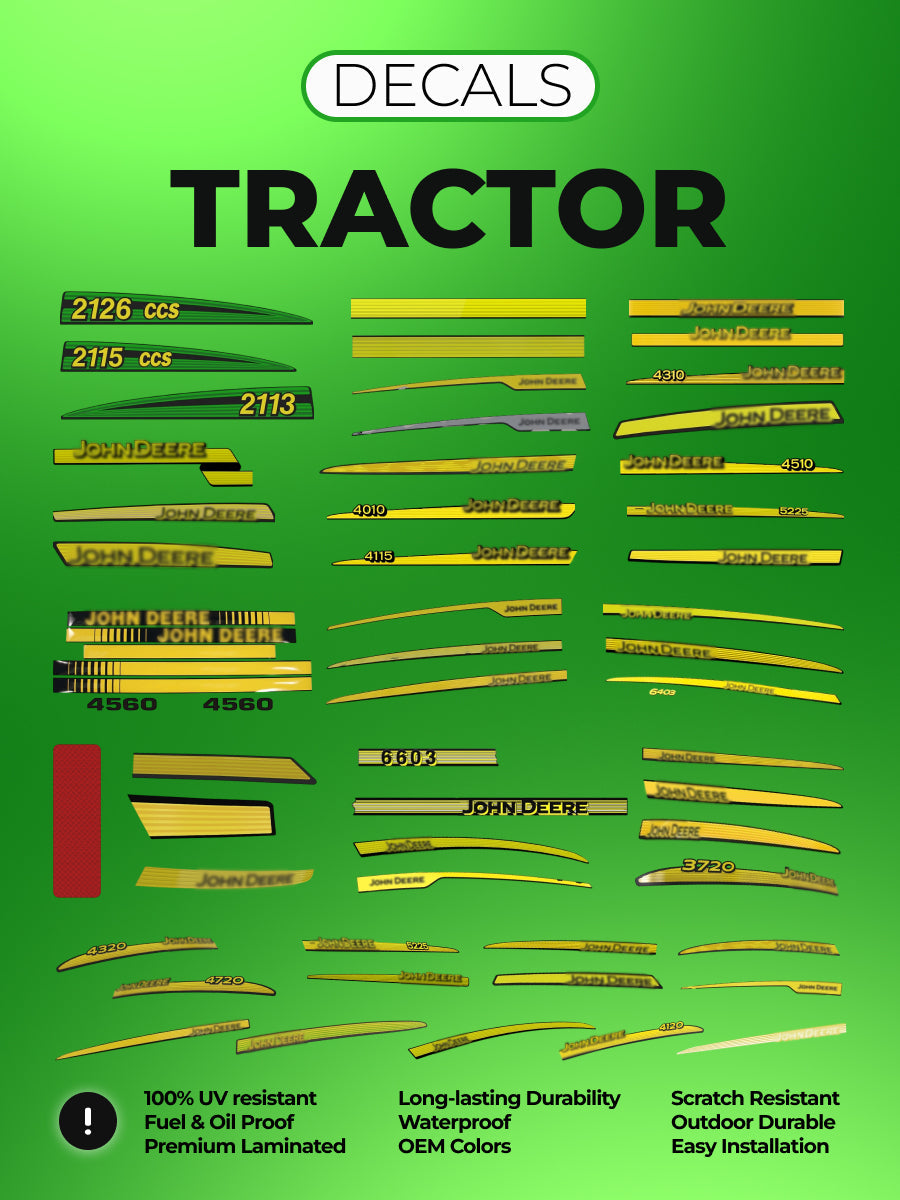 9370R tractor decal kit for John Deere
