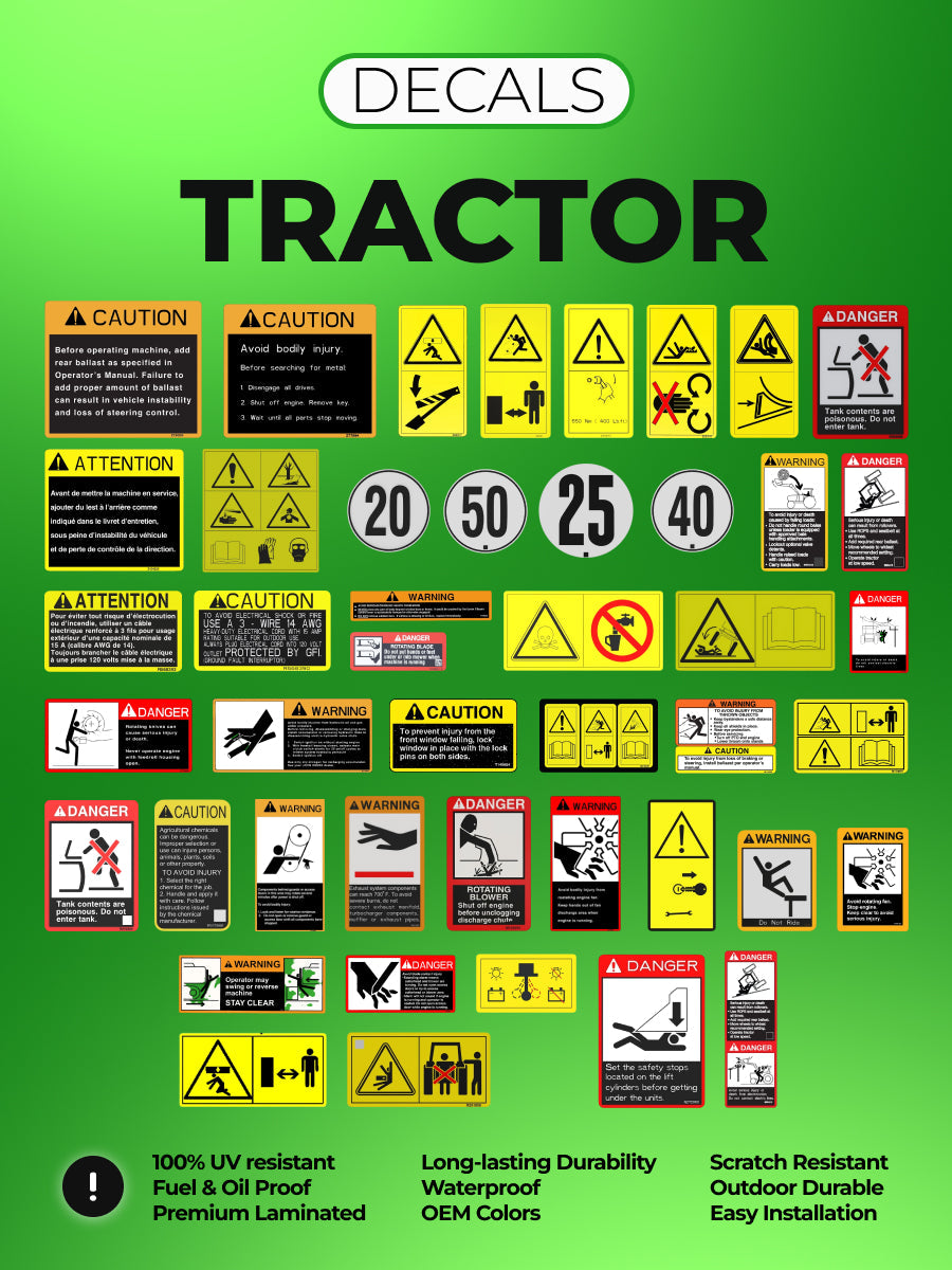 5100E tractor decal kit for John Deere
