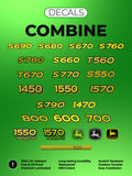 Combine X9 1000 Decal Set for John Deere 4-Layer Vinyl